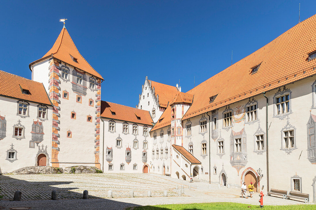 Hohes Schloss Castle, Fussen, Allgau, Schwaben, Bavaria, Germany, Europe