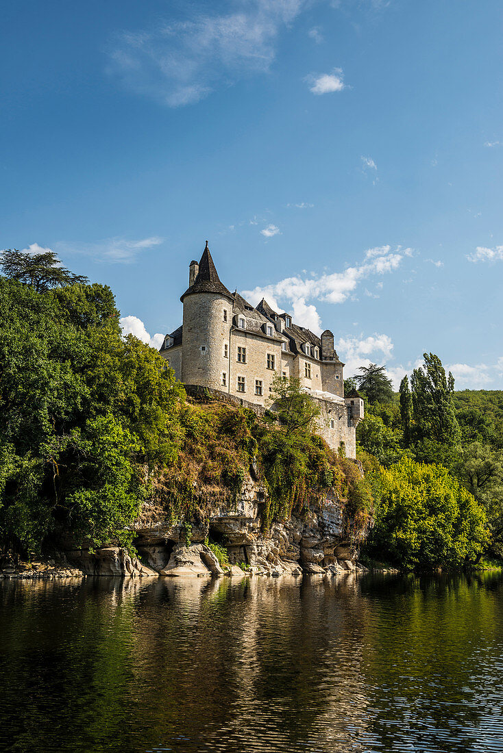 Château de la Treyne, an der Dordogne, bei Lacave, Departement Lot, Occitanie, Frankreich