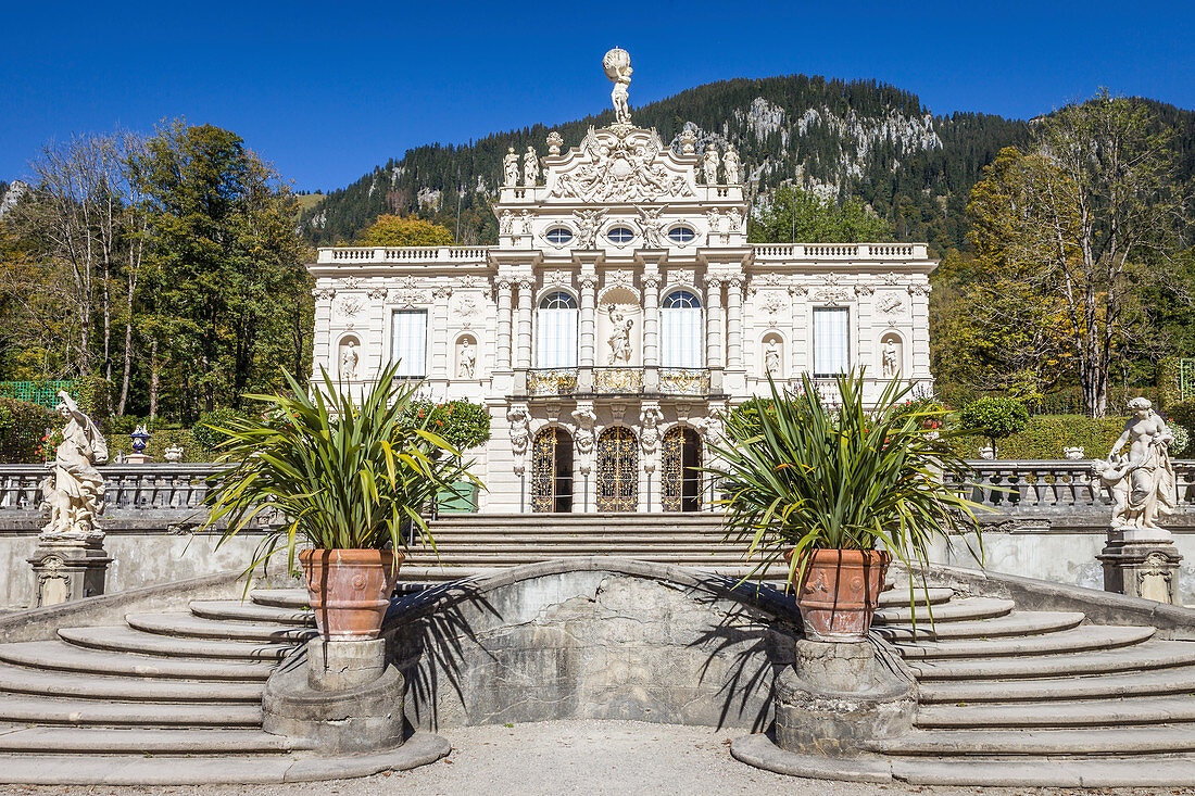 Linderhof Castle, Ettal, Allgäu, Bavaria, Germany