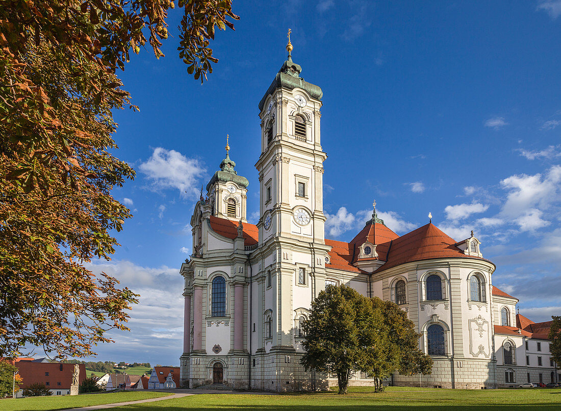 Basilika St. Alexander und St. Theodor der Benediktinerabtei Ottobeuren, Allgäu, Bayern, Deutschland