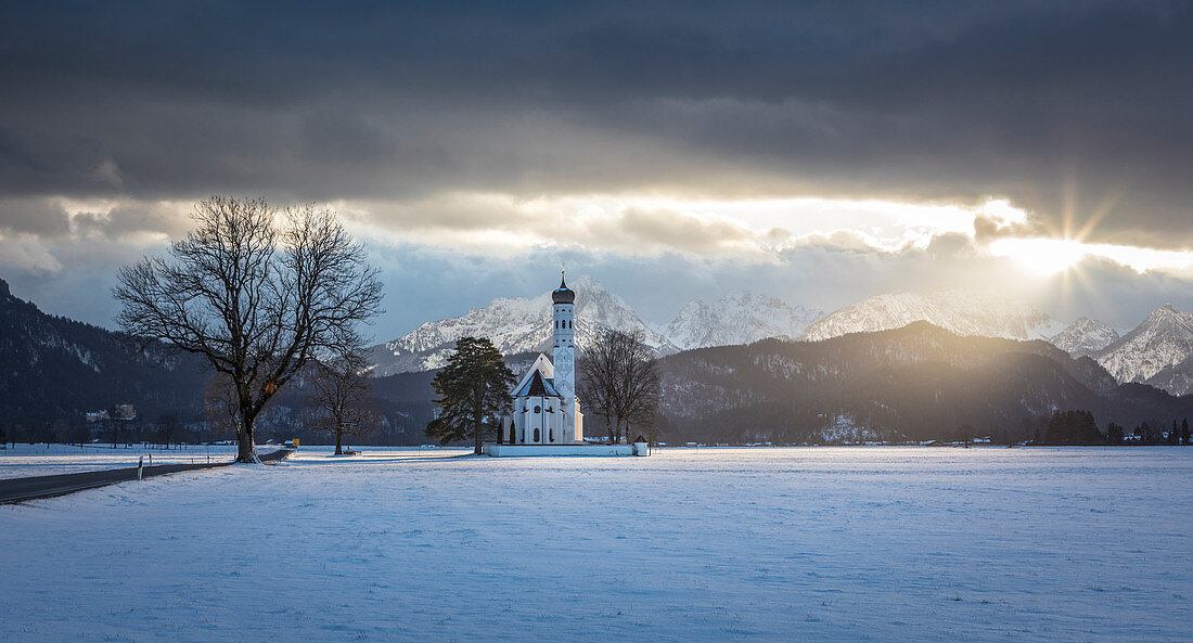 Pilgrimage Church of St. Coloman, Schwangau, Allgäu, Bavaria, Germany