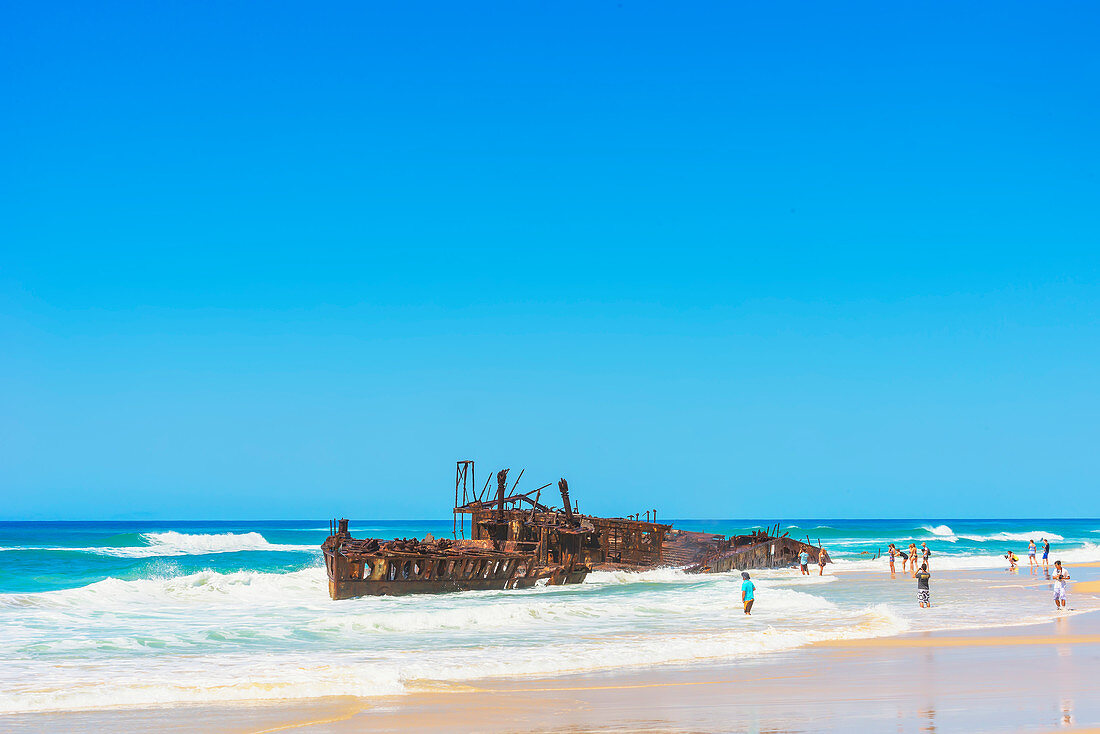 Maheno Shipwreck, Fraser Island, Queensland, Australia,