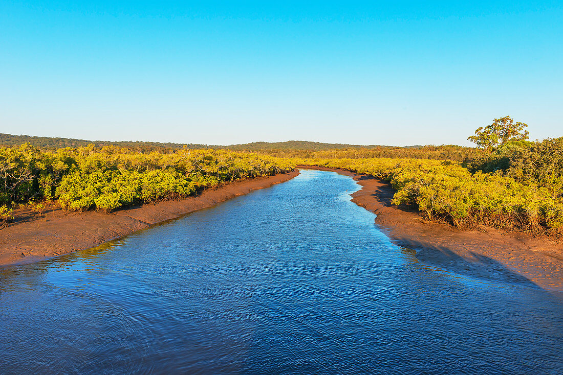 Flussstrom, Fraser Island, Queensland, Australien,