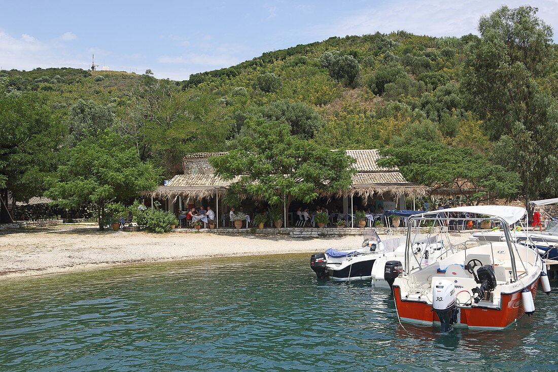 Taverna Eucalyptus, Agios Stefanos, Corfu Island, Ionian Islands, Greece