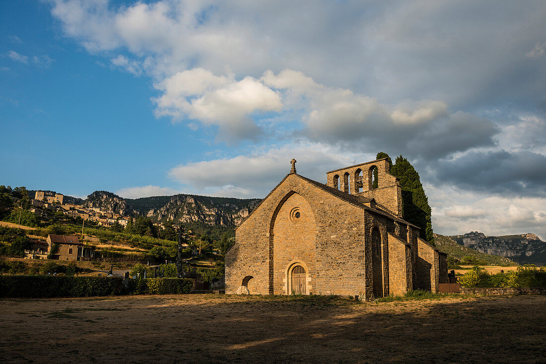 Notre Dame des Champs, near La Cresse, Gorges du Tarn, Parc National des Cevennes, Cevennes National Park, Lozere, Languedoc-Roussillon, Occitania, France
