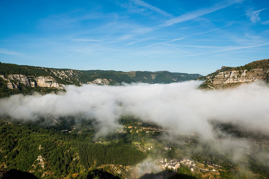 Gorges du Tarn, Parc National des Cévennes, Nationalpark Cevennen, Lozère, Languedoc-Roussillon, Okzitanien, Frankreich