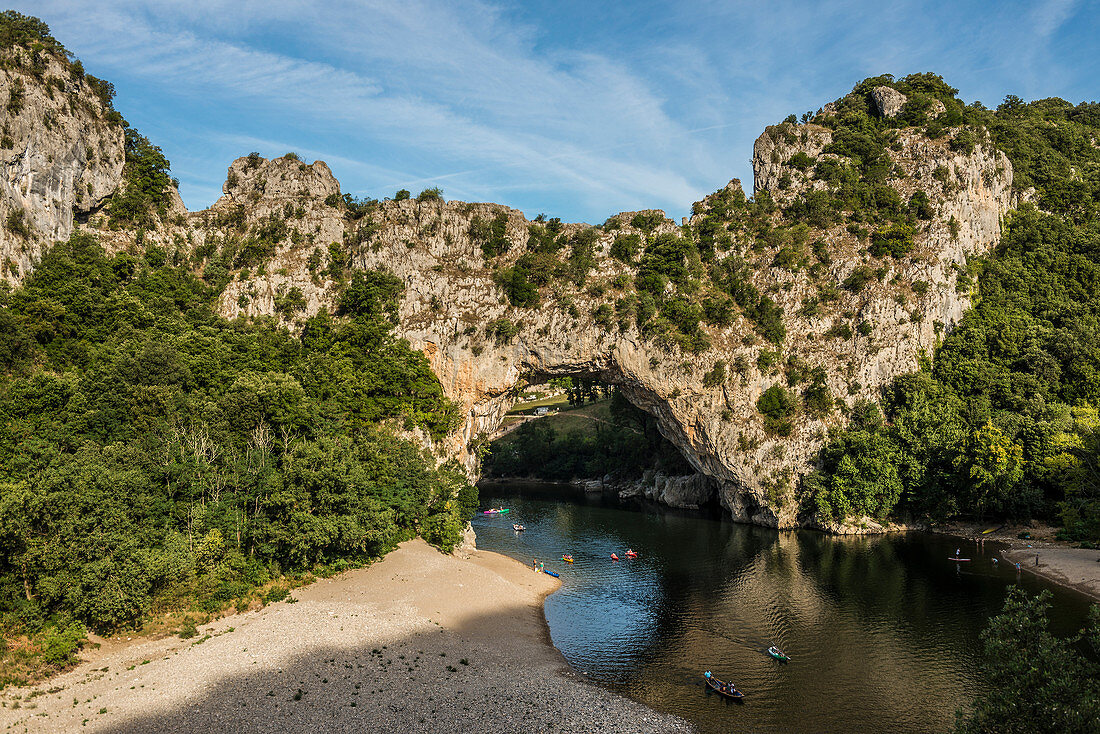 Pont d'Arc, Ardèche, Gorges de l’Ardèche, Vallon-Pont-d'Arc, Rhône-Alpes, Frankreich