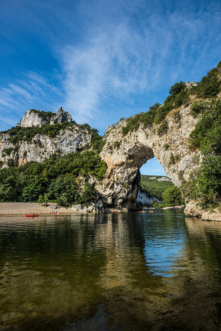 Pont d'Arc, Ardèche, Gorges de l’Ardèche, Vallon-Pont-d'Arc, Rhône-Alpes, Frankreich