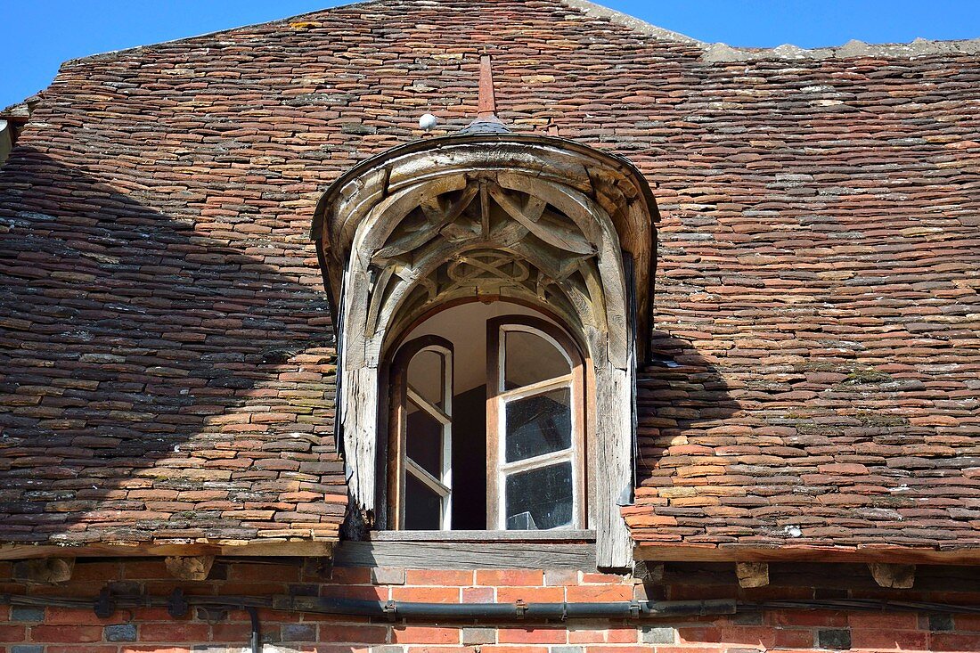 Frankreich, Yonne, Saint Fargeau, Fenster