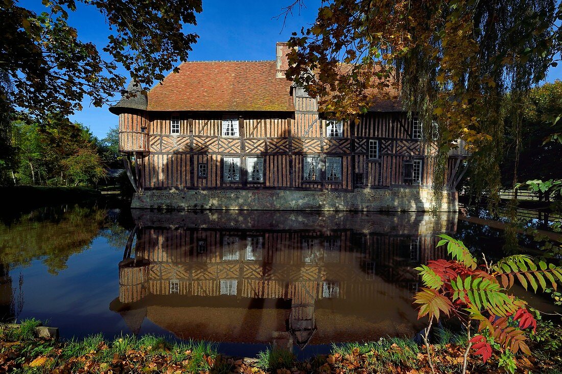 France, Calvados, Pays d'Auge, Coupesarte, 16th century Coupesarte mansion