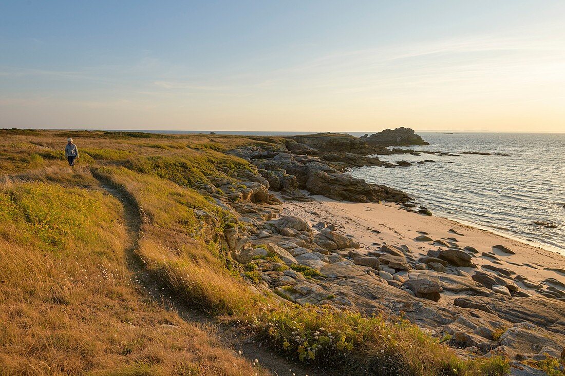 Frankreich, Morbihan, Hoedic, Richtung Pointe du Vieux Château