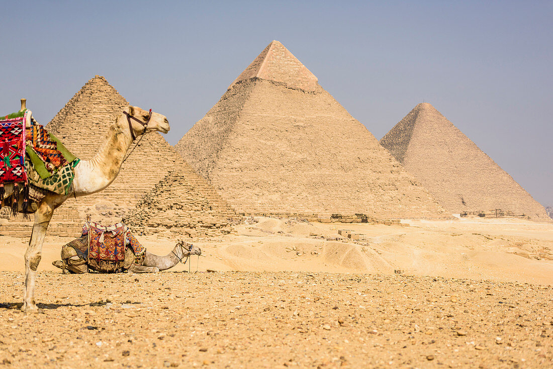 Drei Pyramiden, Denkmäler und Grabstätten der Pharaonen Khufu, Khafre und Menkaure