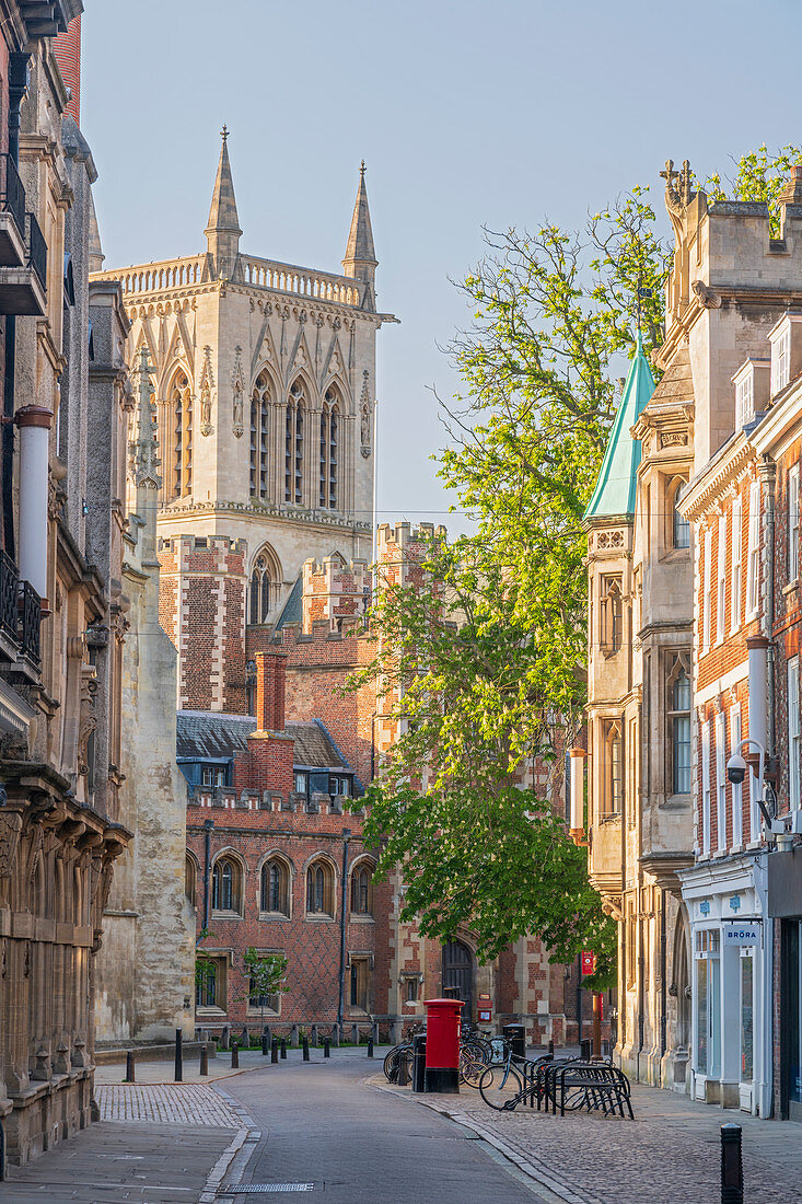 Trinity Street, St. John's College, Cambridge, Cambridgeshire, England, United Kingdom, Europe