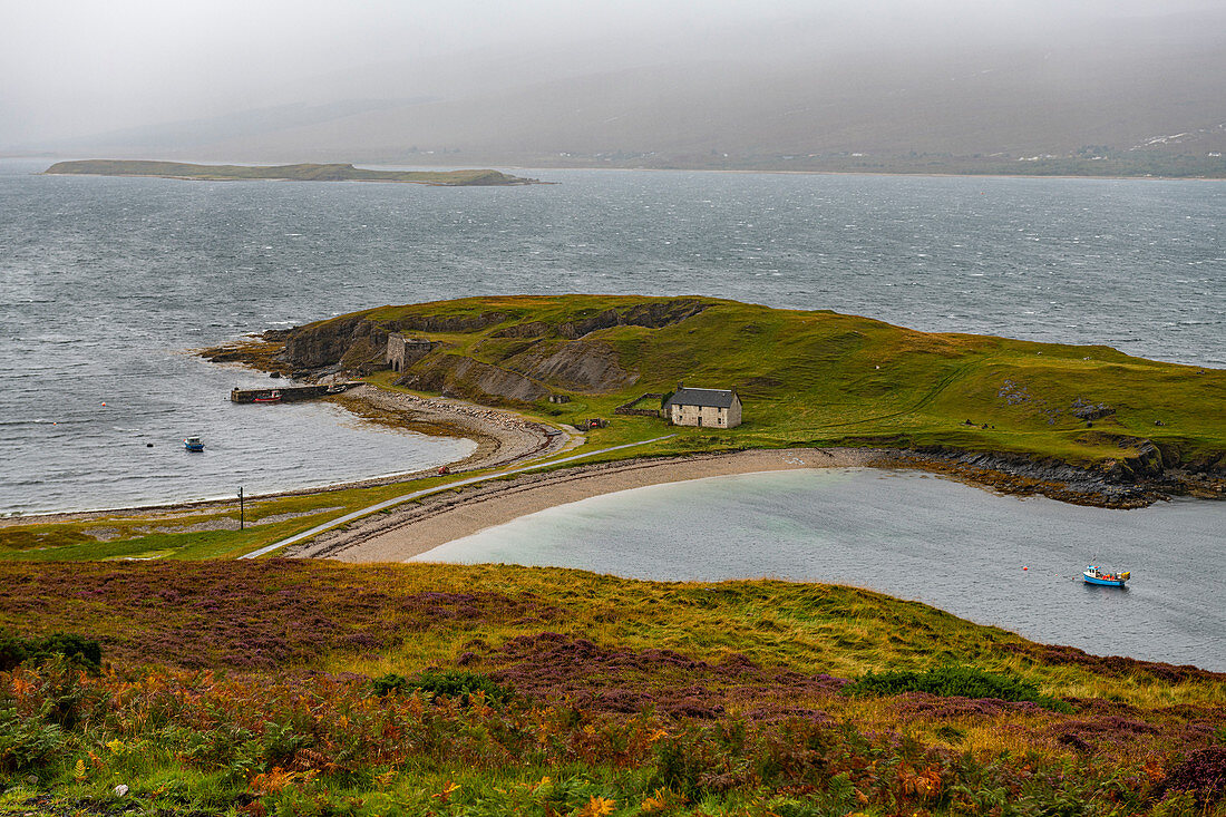 Strand ganz im Norden entlang der N500 (North Coast 500) (NC500), Schottland, Großbritannien, Europa