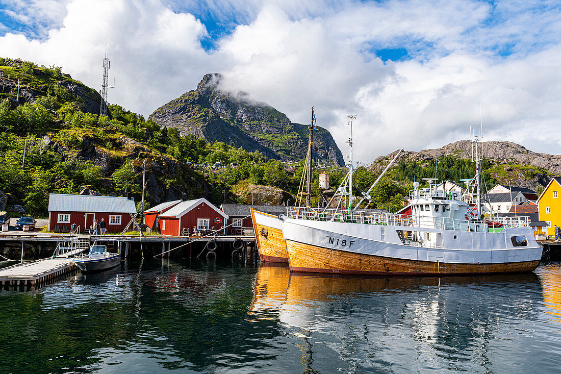 Nusfjord, Lofoten, Nordland, Norway, Scandinavia, Europe