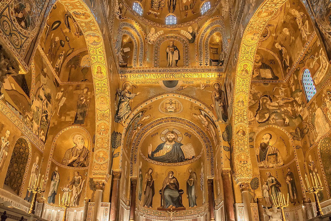 Cappella Palatina, Palastkapelle, Palermo, Sizilien, Italien, Europa