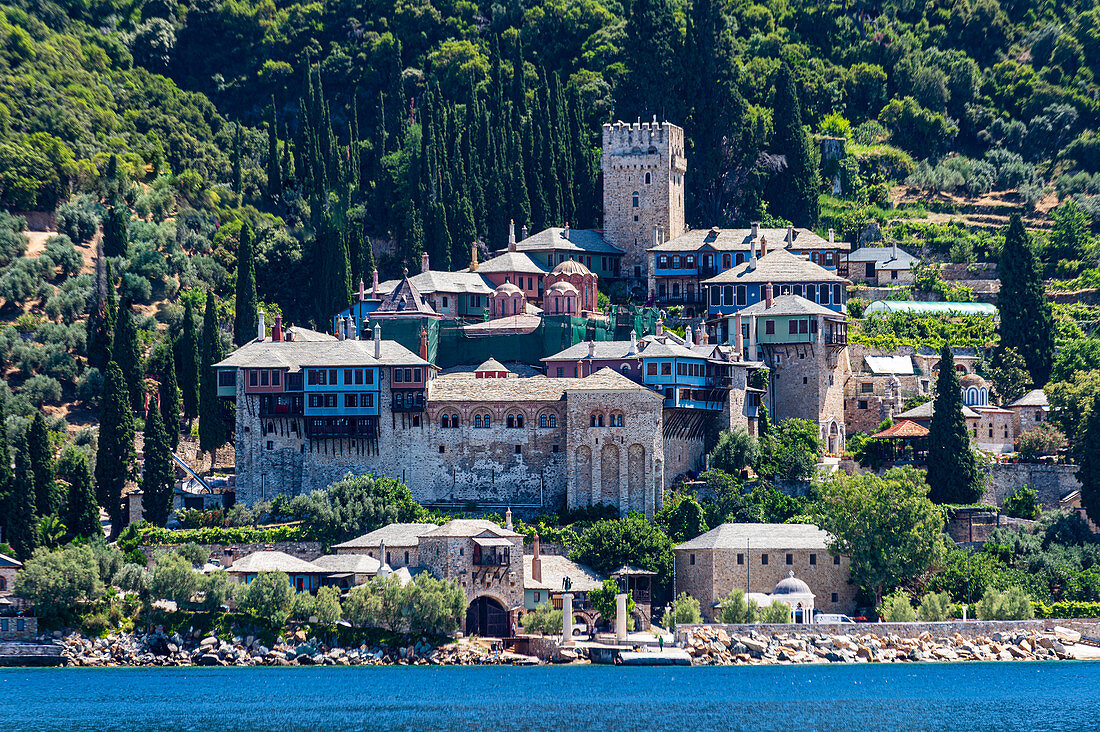 Moni Dochiariou-Kloster, UNESCO-Weltkulturerbe, Berg Athos, Zentralmakedonien, Griechenland, Europa