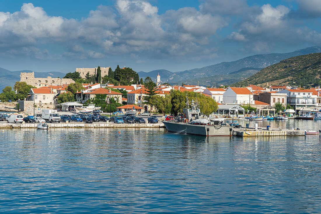 The port of Phytagoteio, Samos, Greek Islands, Greece, Europe