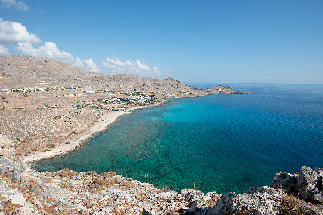 Ansicht von Navarone Bay, Rhodos, Dodekanes, griechischen Inseln, Griechenland, Europa