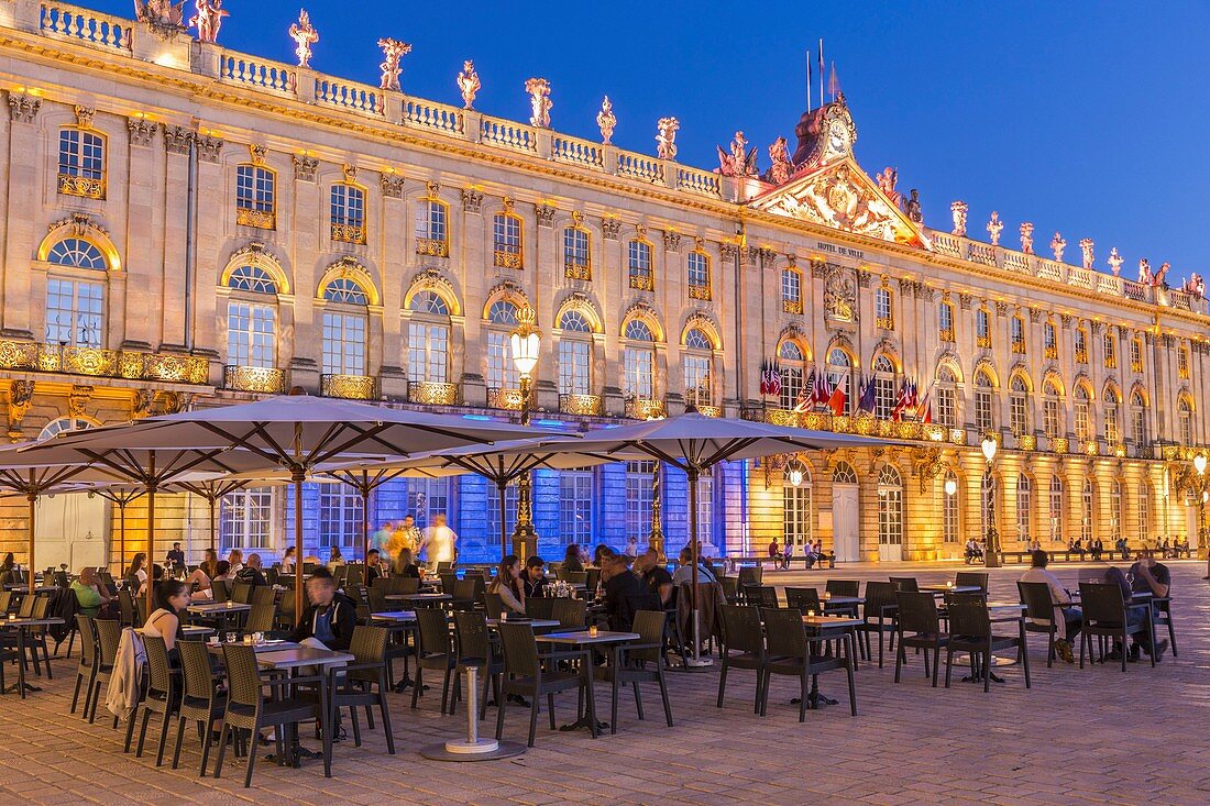 France, Meurthe et Moselle, Nancy, Place Stanislas or former Royal Place listed as World Heritage by UNESCO built by Stanislas Leszczynski king of Poland and last Duke of Lorraine in the 18th century