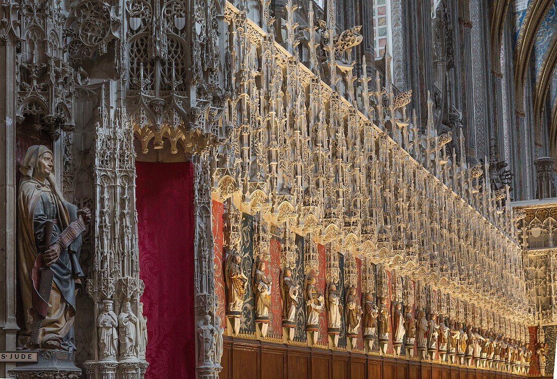 Frankreich, Tarn, Albi, Kathedrale Sainte Cecile, der große Chor, der von der Unesco zum Weltkulturerbe erklärt wurde