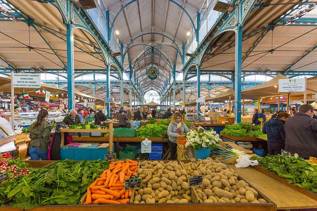 Frankreich, Côte d'Or, Dijon, Patrimoine Mondial de l'UNESCO, Halles Centrales Konstrukte par l'entreprise Eiffel en