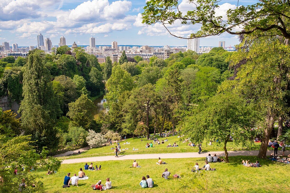 Frankreich, Paris, der Park von Buttes de Chaumont