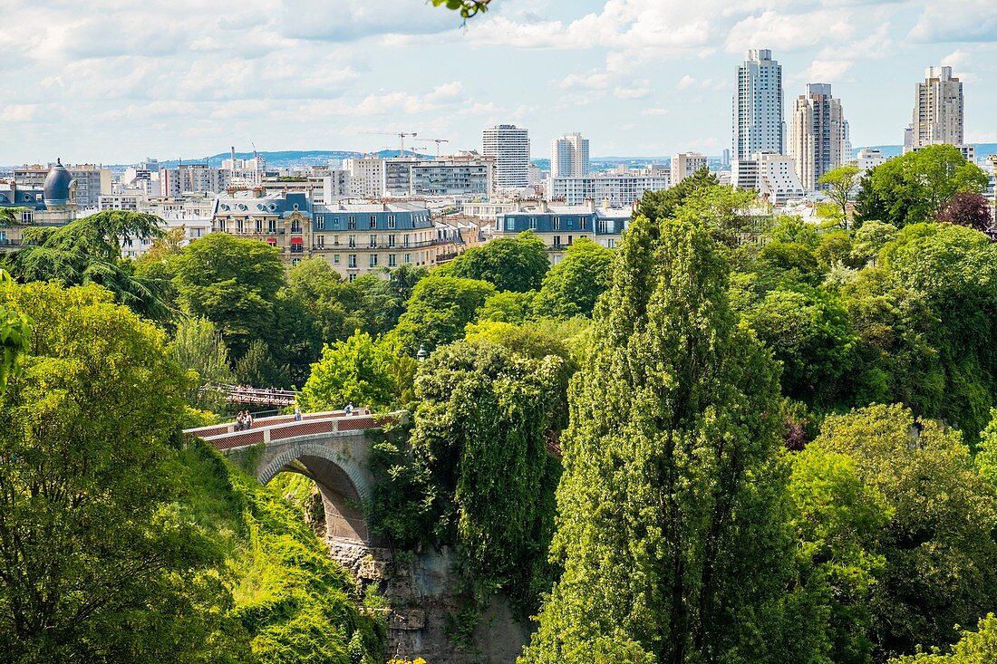 Frankreich, Paris, der Park von Buttes de Chaumont