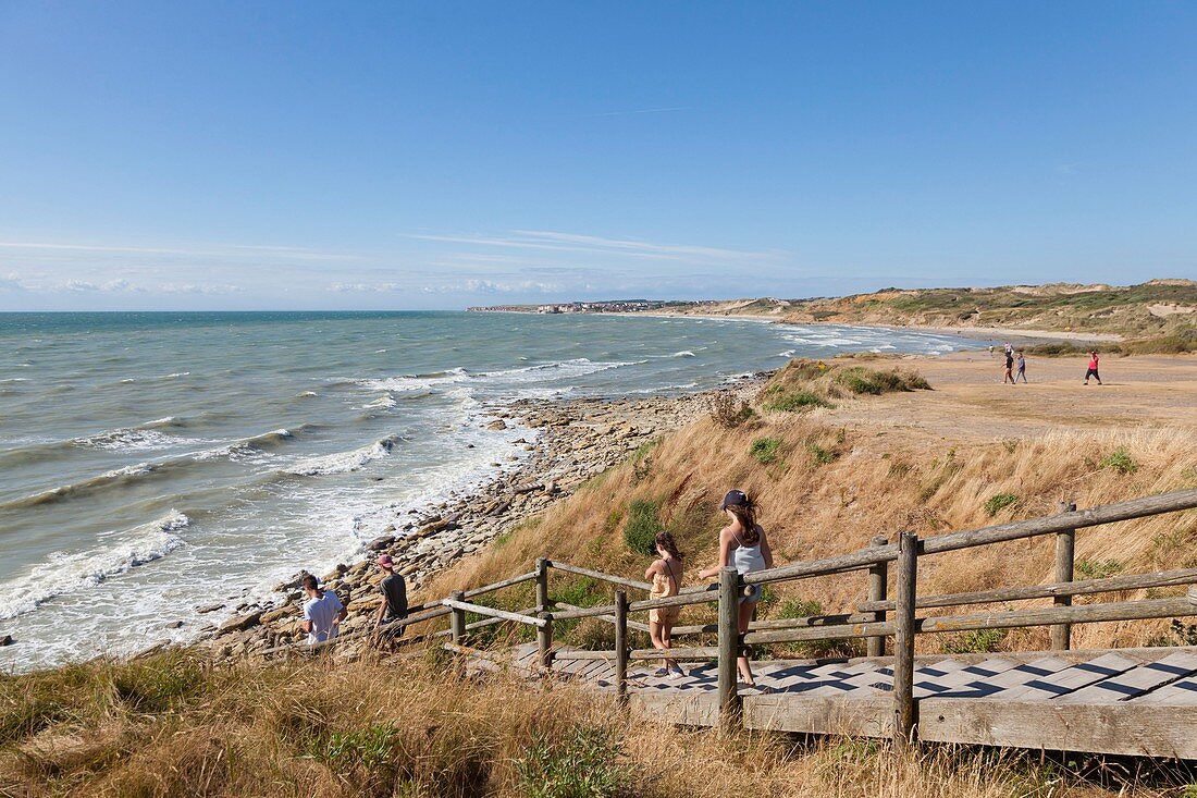 Frankreich, Pas de Calais, Côte d'Opale, Ambleteuse, pointes aux oies