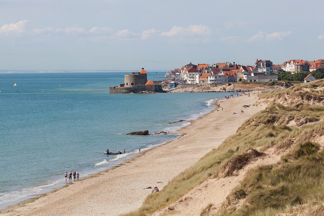 Frankreich, Pas de Calais, Côte d'Opale, Ambleteuse, Fort Mahon, von Vauban entworfenes Fort