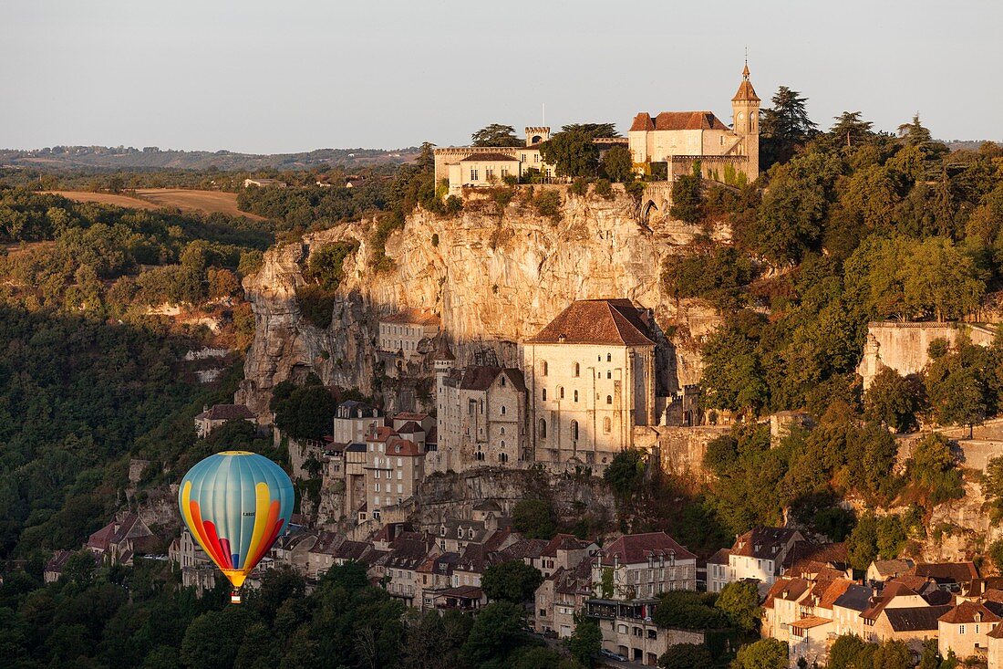 Frankreich, Lot, Haut Quercy, Rocamadour, ein Zwischenstopp auf dem Jakobsweg