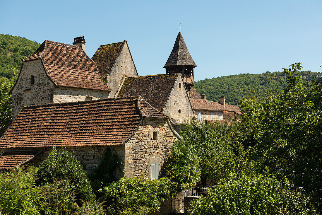 Espagnac-Sainte-Eulalie, an der Célé, bei Figeac, Departement Lot, Occitanie, Frankreich