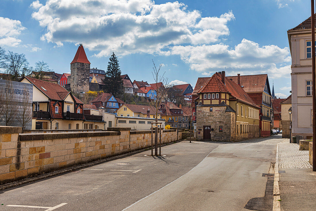 Klosterstrasse in Kronach, Bavaria, Germany