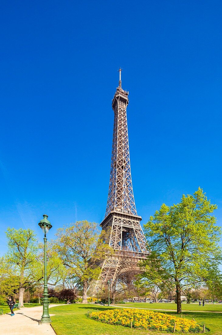 Frankreich, Paris, Gebiet, das von der UNESCO zum Weltkulturerbe erklärt wurde, der Eiffelturm