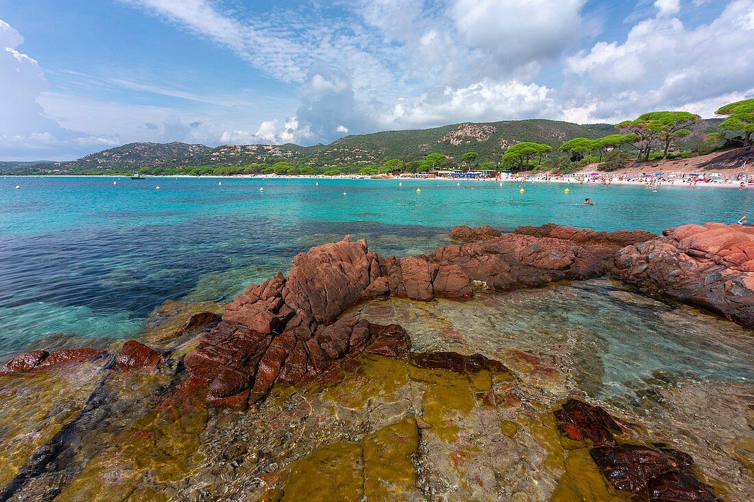 Frankreich, Corse du Sud, Porto Vecchio, Palombaggia Strand