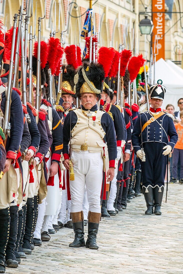 Frankreich, Seine et Marne, Schloss Fontainebleau, historische Rekonstruktion des Aufenthalts von Napoleon 1. und Josephine