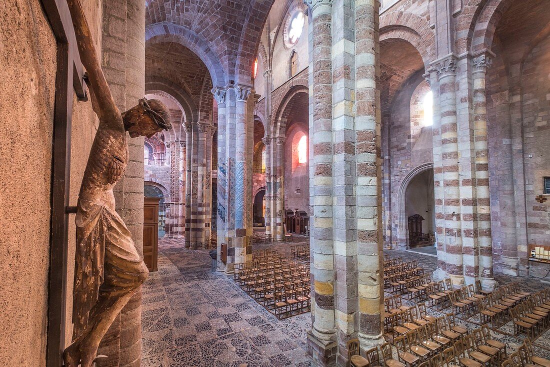 France, Haute Loire, Brioude, Basilica of Saint Julien