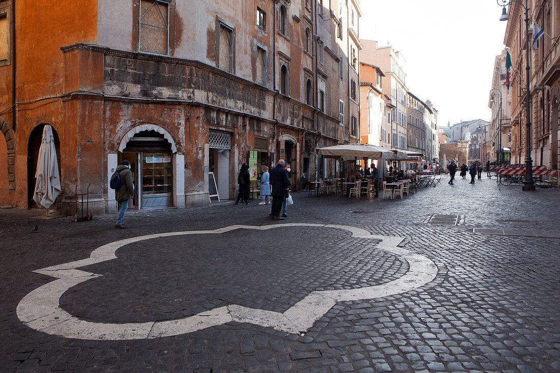 Das jüdische Ghetto, Via del Portico di Ottavia, Rom, Latium, Italien, Europa