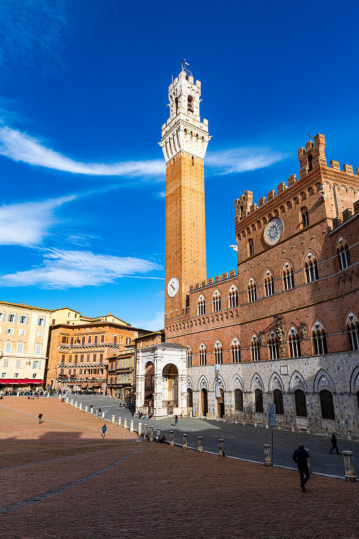 Piazza del Campo, main square in Siena, UNESCO World Heritage Site, Tuscany, Italy, Europe