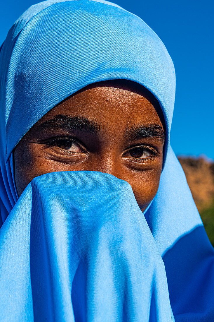 Junges Tuareg-Mädchen, Oase von Timia, Luftberge, Niger, Afrika
