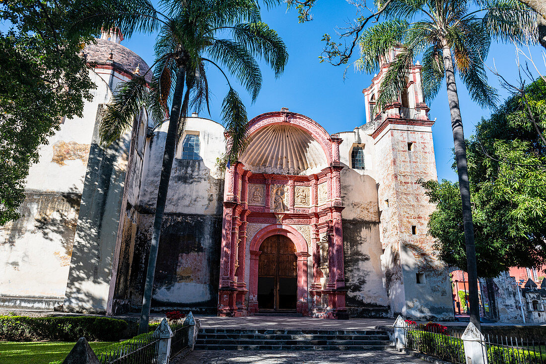 Kathedrale von Cuernavaca, UNESCO-Weltkulturerbe, früheste Klöster aus dem 16. Jahrhundert an den Hängen von Popocatepetl, Mexiko, Nordamerika
