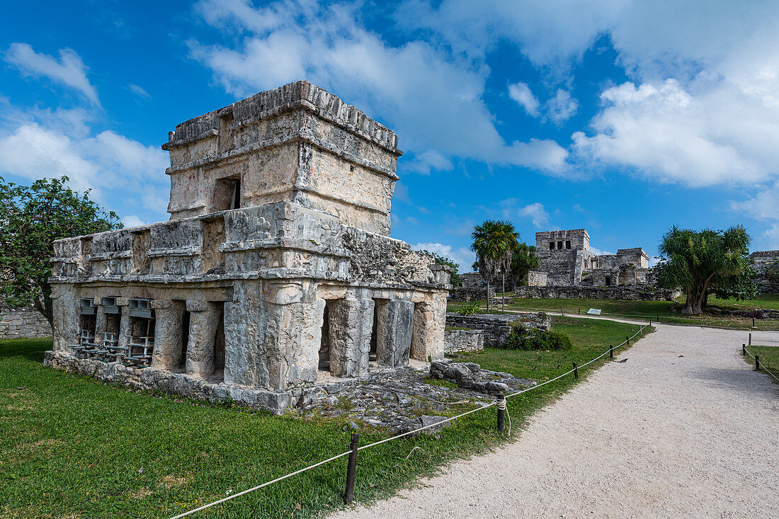 Präkolumbianische Maya ummauerte Stadt Tulum, Quintana Roo, Mexiko, Nordamerika