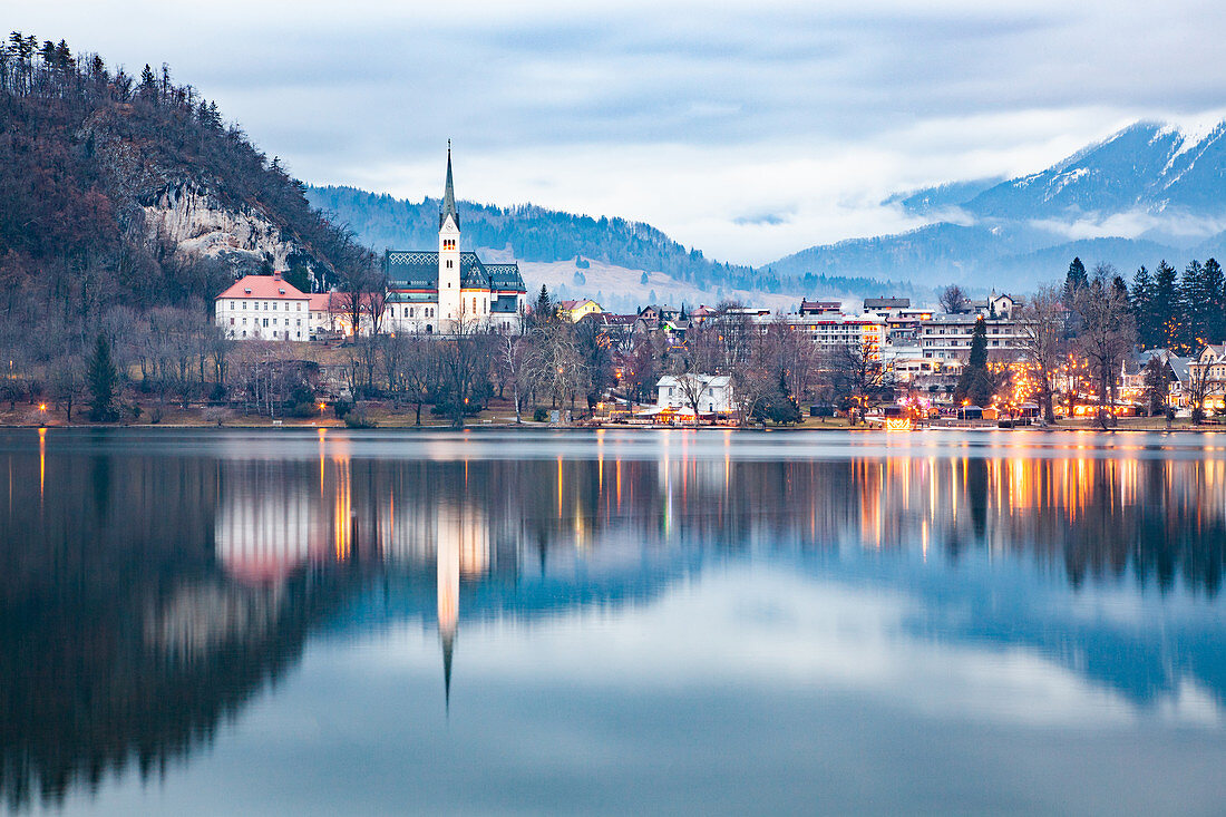 Lake Bled in the Julian Alps of the Upper Carniolan region, northwestern Slovenia, Europe