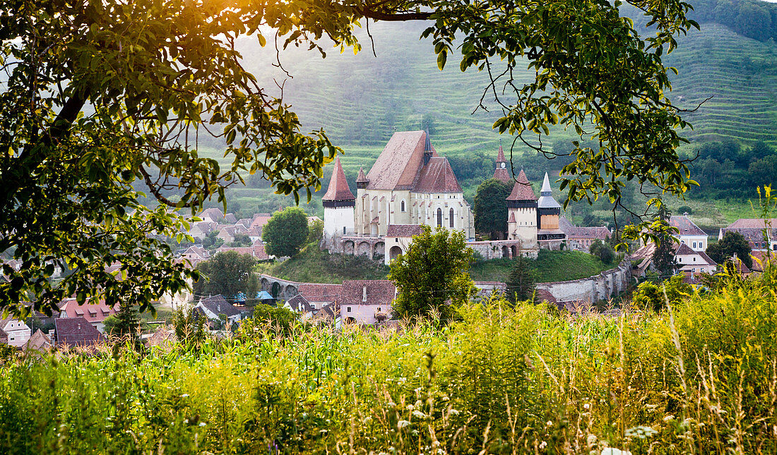 Lutherische befestigte Kirche in Biertan (Birthalm), Kreis Sibiu, in der Region Siebenbürgen in Rumänien, Europa