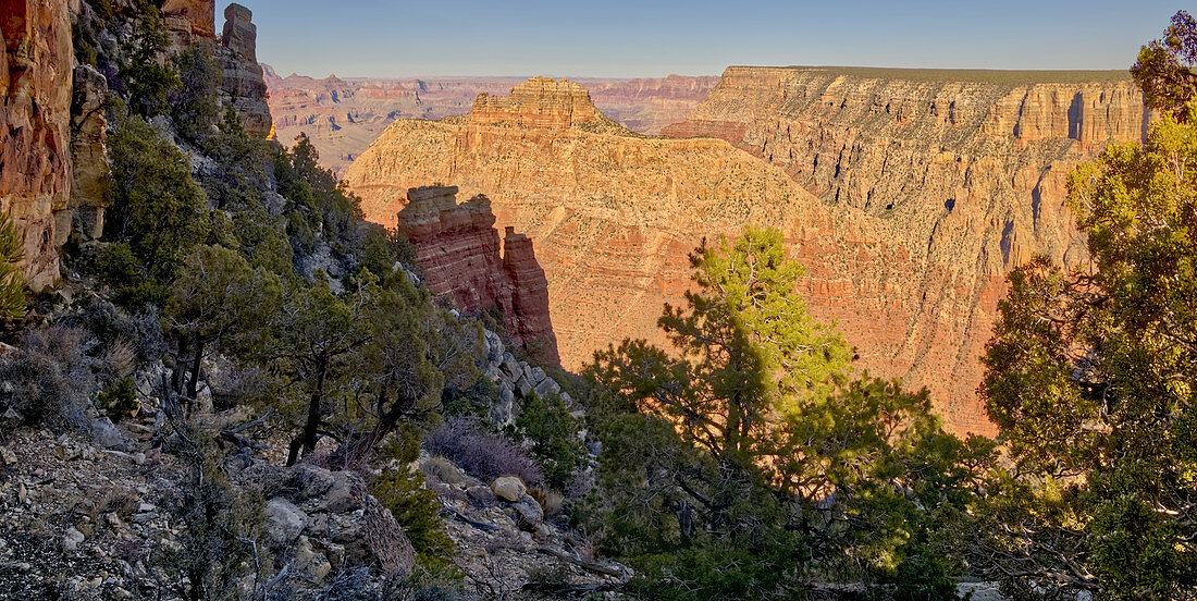 View from the Starboard side of the formation called Sinking Ship in Grand Canyon National Park, UNESCO World Heritage Site, Arizona, United States of America, North America