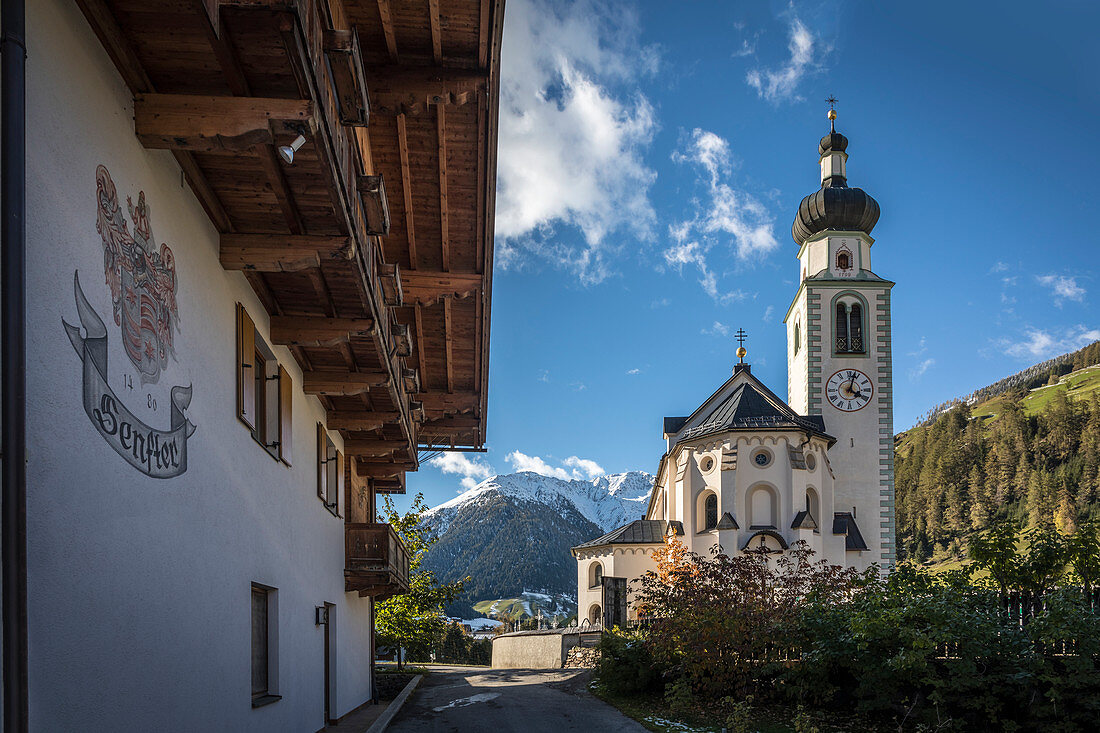 Parish church St. Martin in Innervillgraten, Villgratental, East Tyrol, Tyrol, Austria