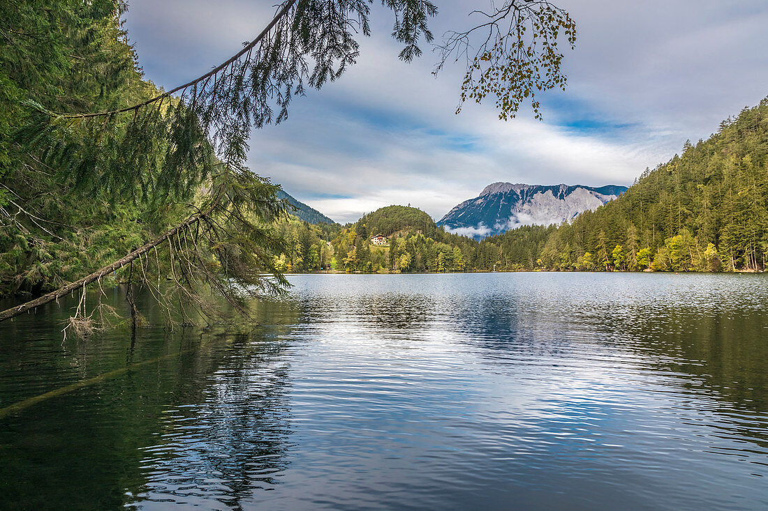 Piburger See near Piburg in the Ötztal, Tyrol, Austria