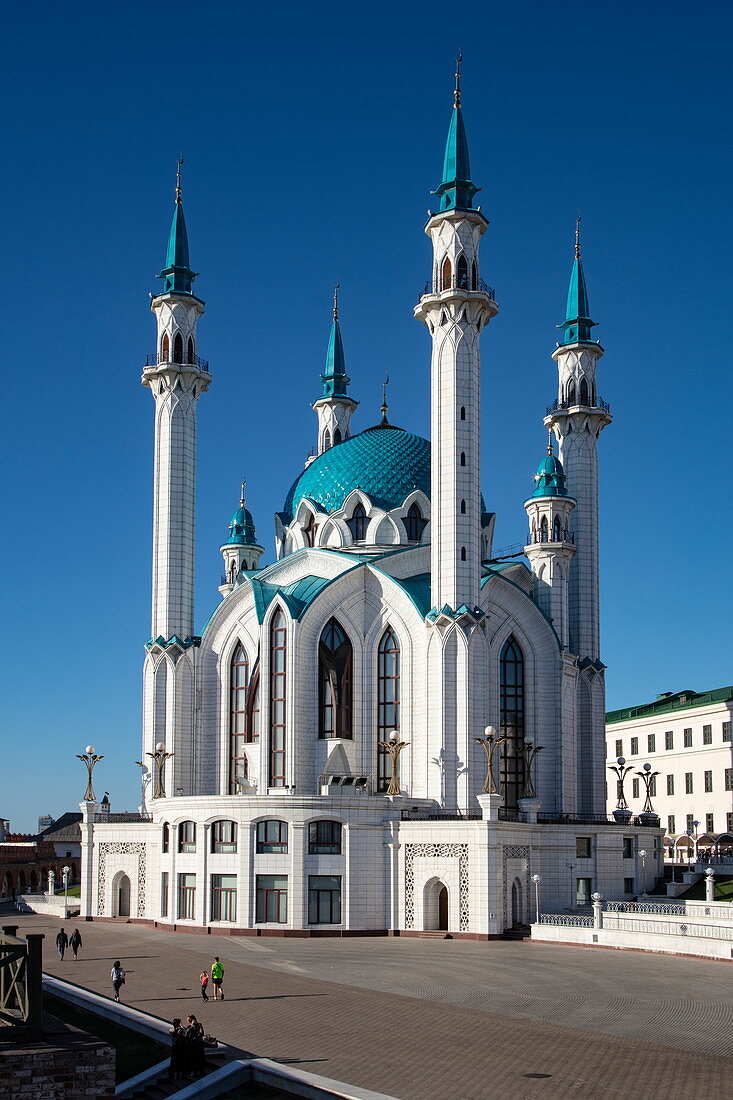 Kul Sharif Mosque in the Kazan Kremlin, Kazan, Kazan District, Republic of Tatarstan, Russia, Europe