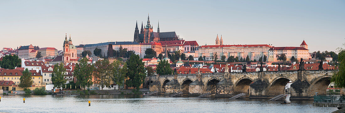 Prague Castle, Vltava River, Prague, Czech Republic