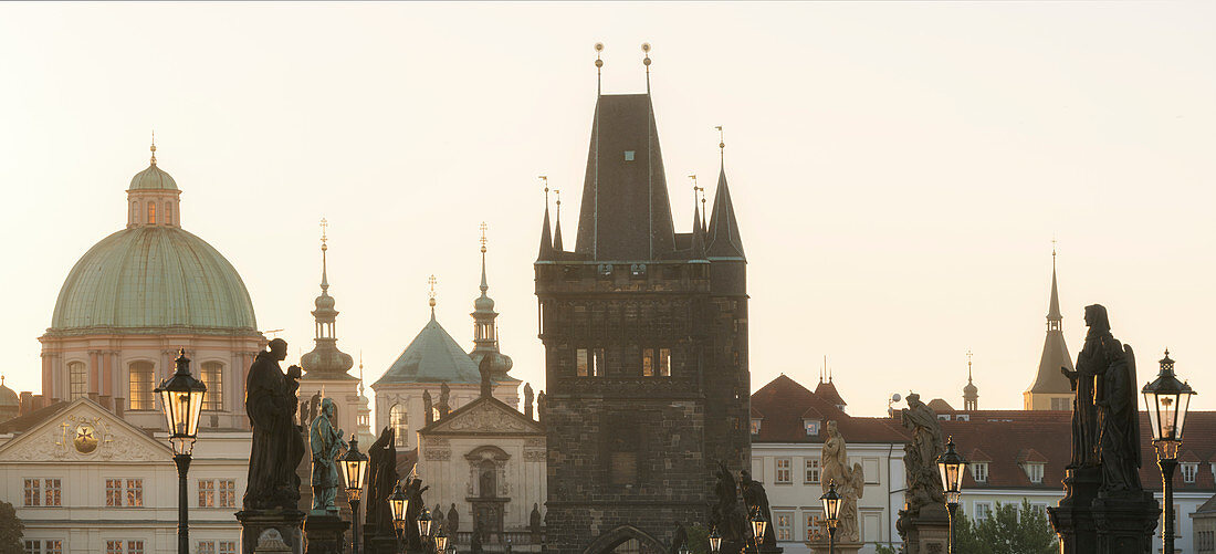 Old Town Bridge Tower, Church of the Cross, Prague, Czech Republic